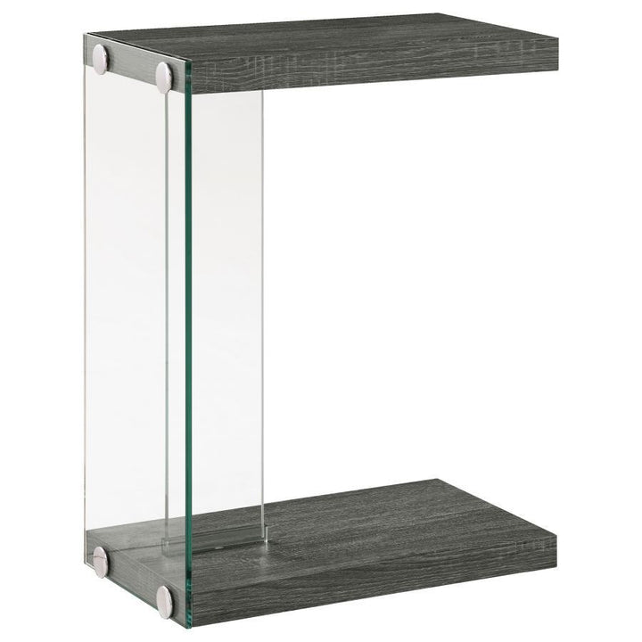 Colby - Engineered Wood C - Shaped Side Table - Weathered Gray Side Table modern furniture Contempo Furniture