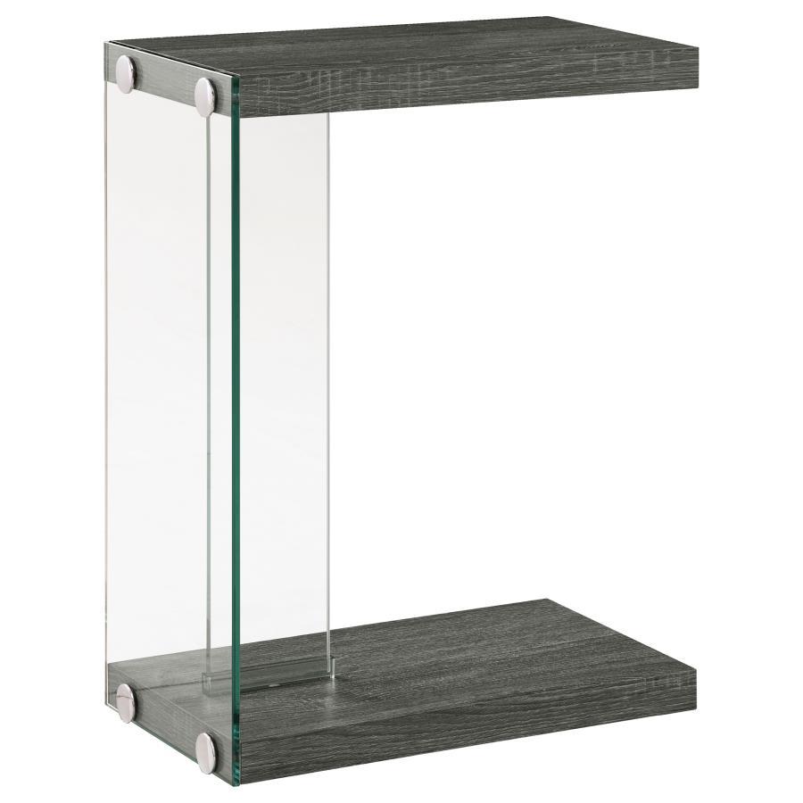 Colby - Engineered Wood C - Shaped Side Table - Weathered Gray Side Table modern furniture Contempo Furniture
