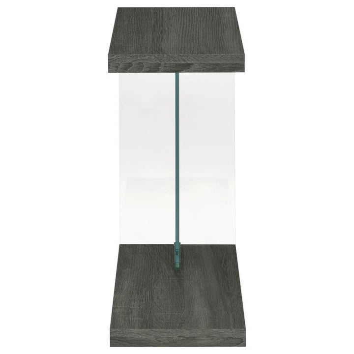 Colby - Engineered Wood C - Shaped Side Table - Weathered Gray Side Table modern furniture Contempo Furniture