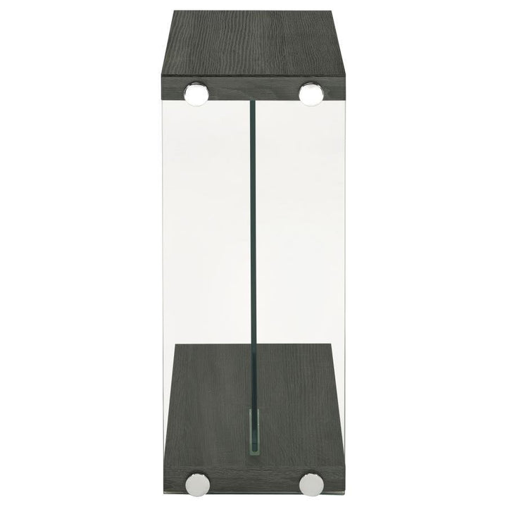 Colby - Engineered Wood C - Shaped Side Table - Weathered Gray Side Table modern furniture Contempo Furniture