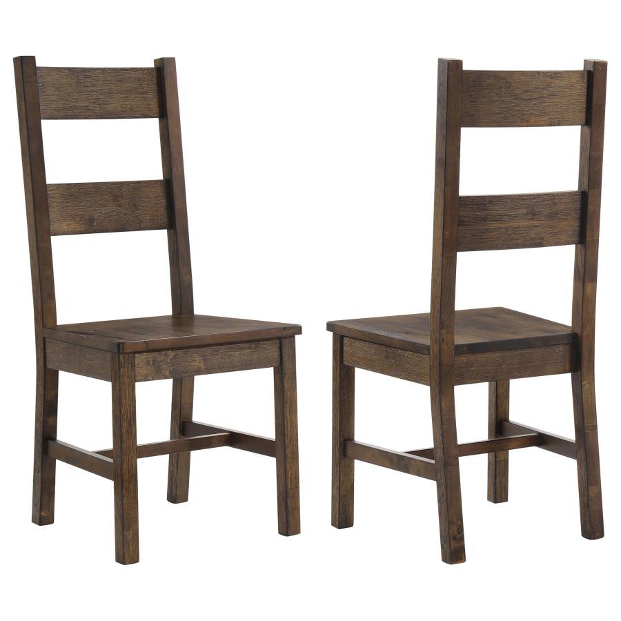 Coleman - Dining Side Chair (Set of 2) - Rustic Golden Brown Chair Set modern furniture Contempo Furniture