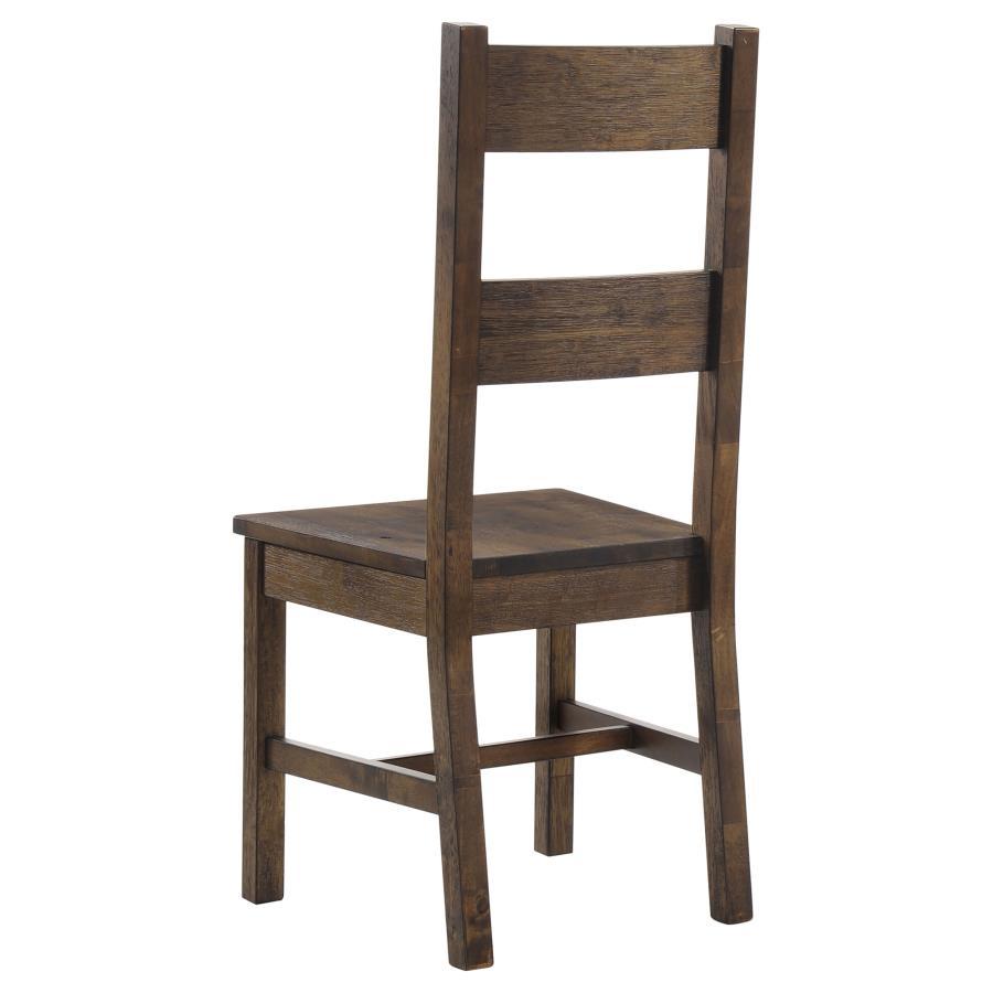 Coleman - Dining Side Chair (Set of 2) - Rustic Golden Brown Chair Set modern furniture Contempo Furniture