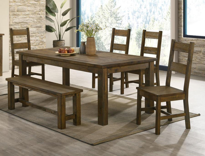 Coleman - Dining Side Chair (Set of 2) - Rustic Golden Brown Chair Set modern furniture Contempo Furniture