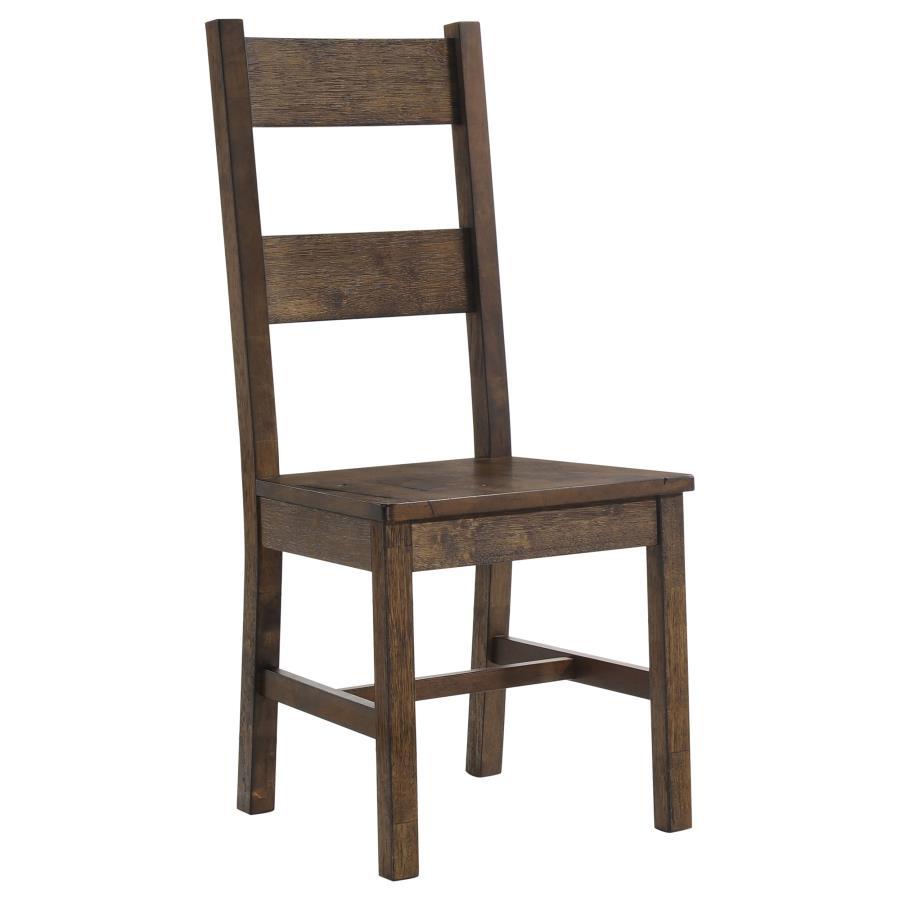 Coleman - Dining Side Chair (Set of 2) - Rustic Golden Brown Chair Set modern furniture Contempo Furniture