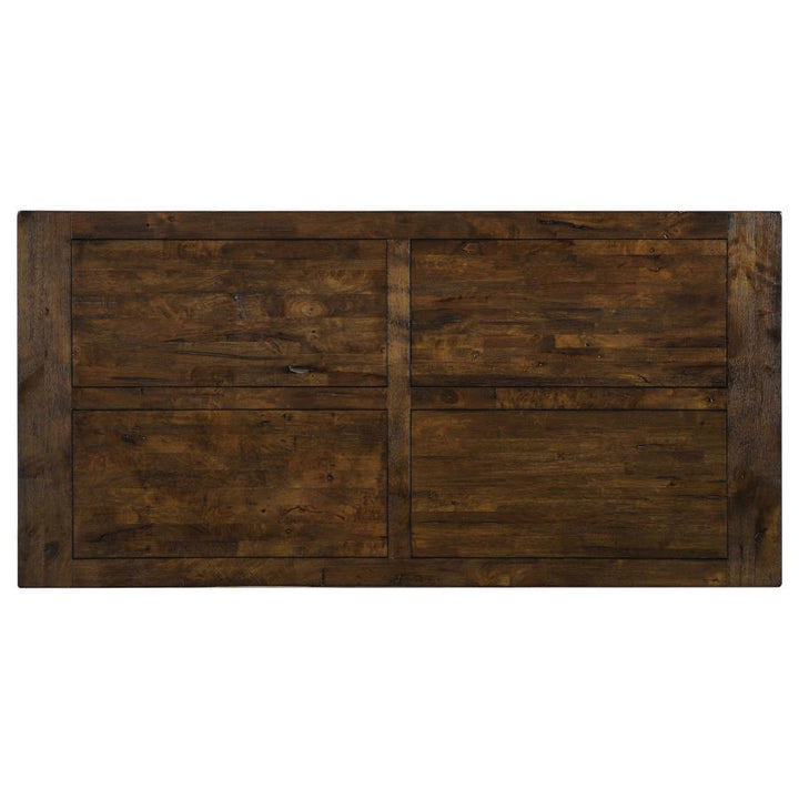 Coleman - Rectangular Dining Table - Rustic Golden Brown Dining Table modern furniture Contempo Furniture