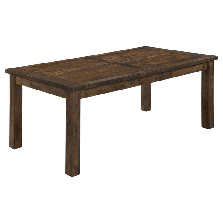 Coleman - Rectangular Dining Table - Rustic Golden Brown Dining Table modern furniture Contempo Furniture