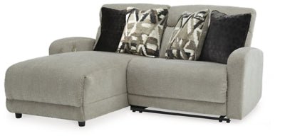 Colleyville 2 - Piece Power Reclining Sectional with Chaise - Beige Reclining Sectional modern furniture Contempo Furniture