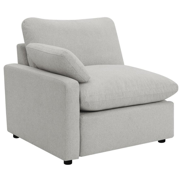 Collins - 2 Piece Upholstered Power Reclining Loveseat - Gray Reclining Loveseat modern furniture Contempo Furniture