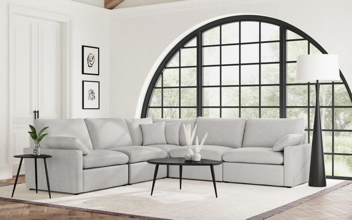 Collins - Modular Power Reclining Sectional Armless Chair - Gray Reclining Chair modern furniture Contempo Furniture
