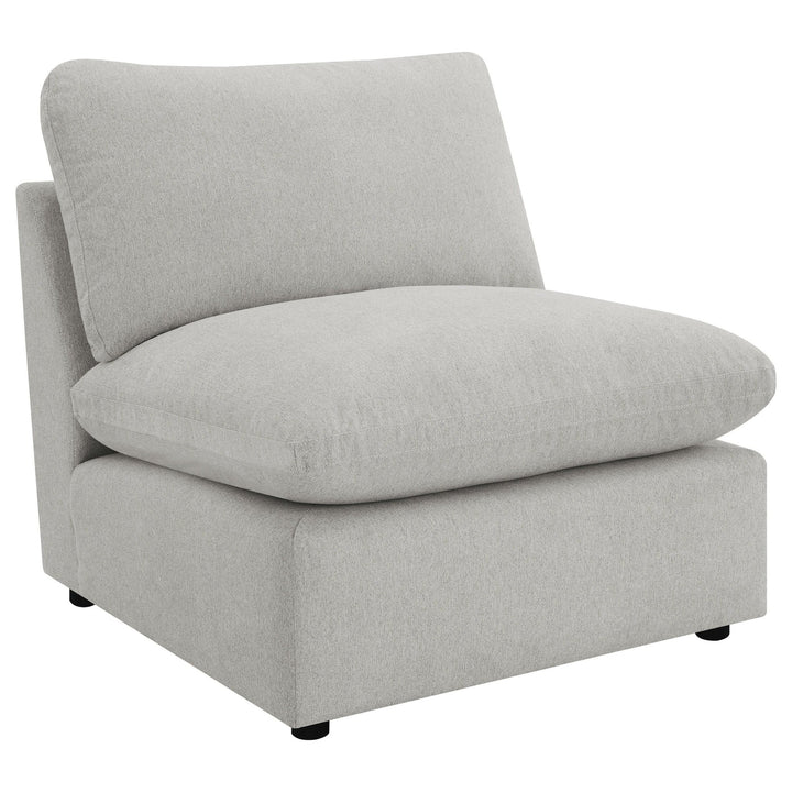 Collins - Modular Power Reclining Sectional Armless Chair - Gray Reclining Chair modern furniture Contempo Furniture