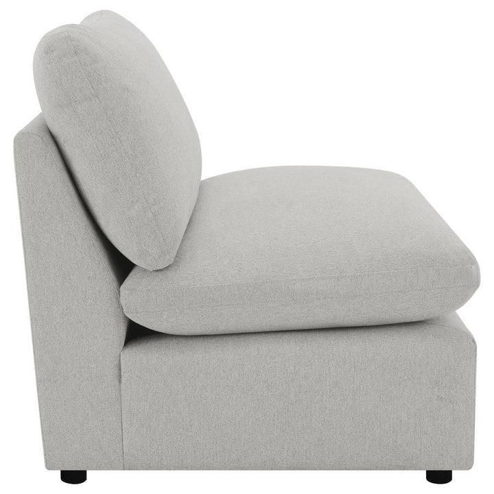 Collins - Modular Power Reclining Sectional Armless Chair - Gray Reclining Chair modern furniture Contempo Furniture