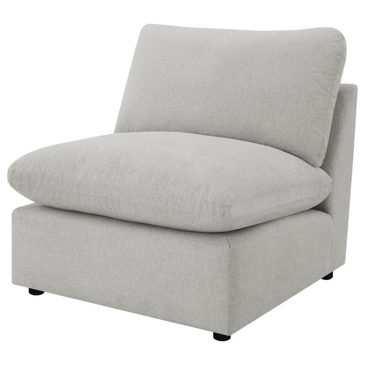 Collins - Modular Power Reclining Sectional Armless Chair - Gray Reclining Chair modern furniture Contempo Furniture