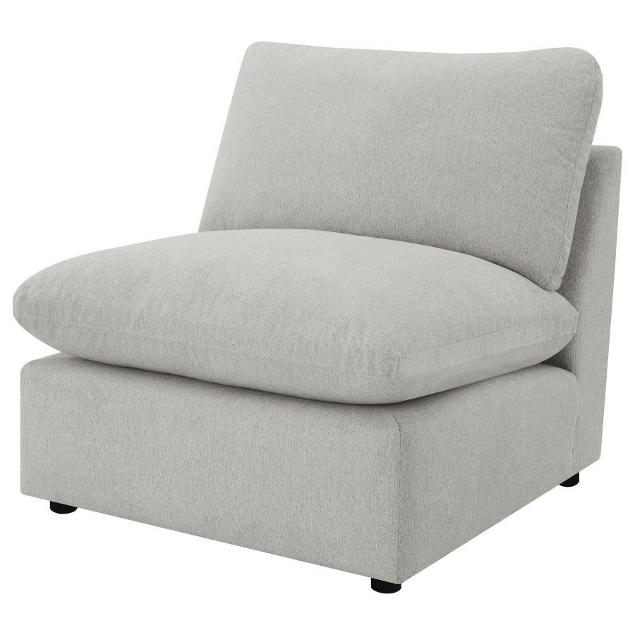 Collins - Modular Power Reclining Sectional Armless Chair - Gray Reclining Chair modern furniture Contempo Furniture