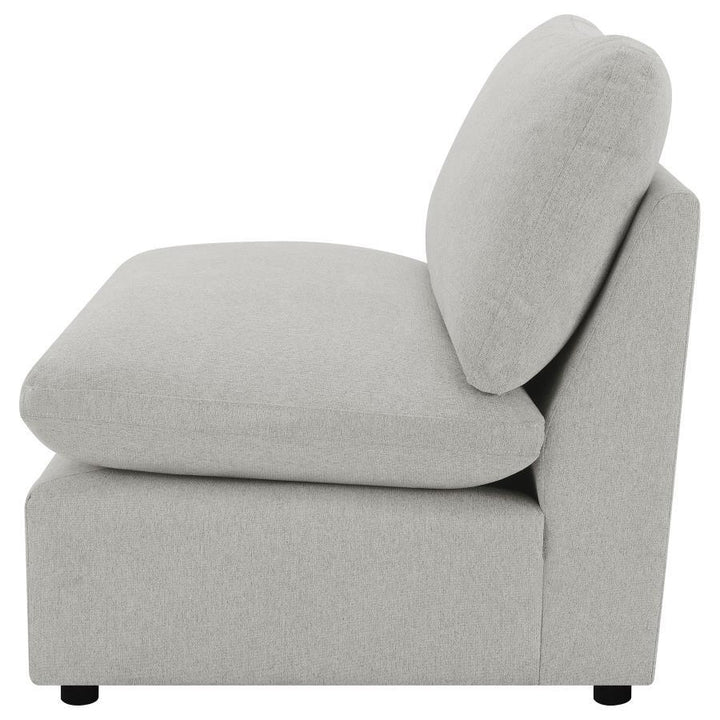 Collins - Modular Power Reclining Sectional Armless Chair - Gray Reclining Chair modern furniture Contempo Furniture