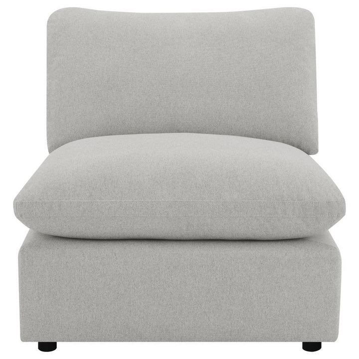 Collins - Modular Power Reclining Sectional Armless Chair - Gray Reclining Chair modern furniture Contempo Furniture