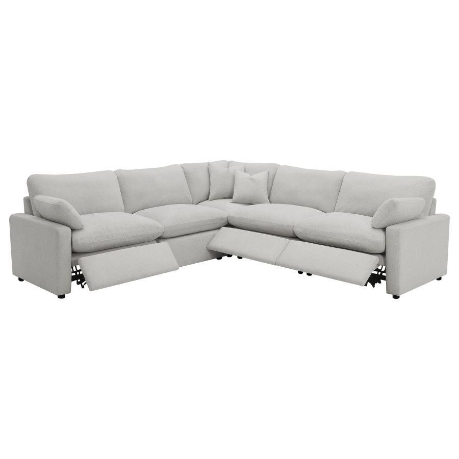 Collins - Modular Power Reclining Sectional Sofa Set - Gray Reclining Sectional modern furniture Contempo Furniture