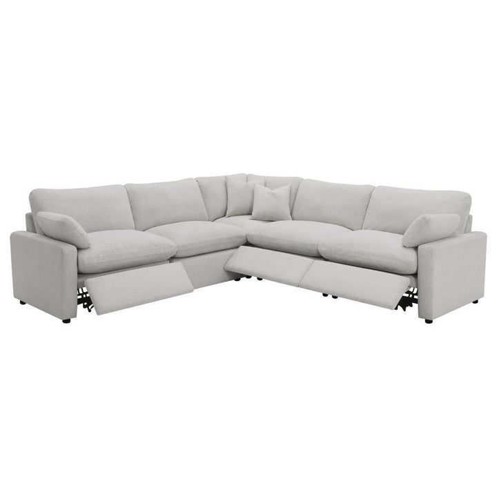 Collins - Modular Power Reclining Sectional Sofa Set - Gray Reclining Sectional modern furniture Contempo Furniture