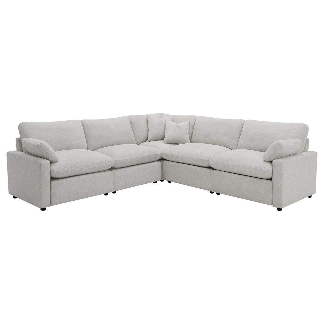 Collins - Modular Power Reclining Sectional Sofa Set - Gray Reclining Sectional modern furniture Contempo Furniture
