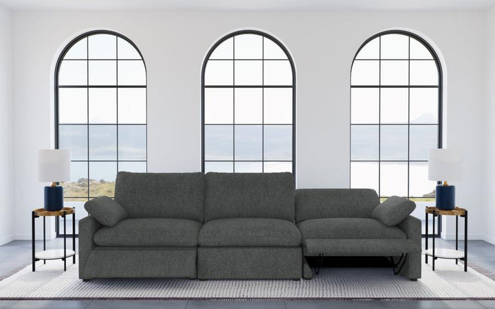 Collins - Modular Power Sofa - Dark Gray Reclining Sofa modern furniture Contempo Furniture