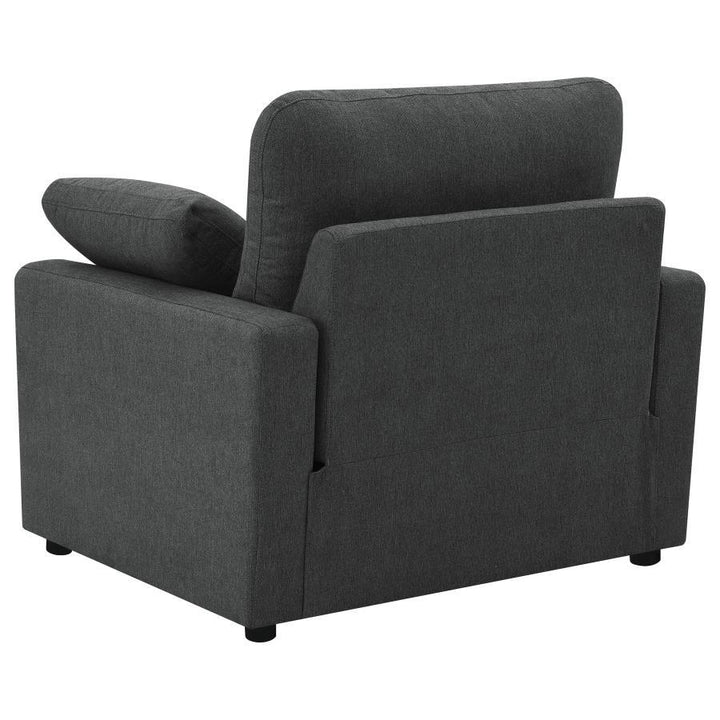 Collins - Upholstered Power Recliner Chair - Dark Gray Reclining Chair modern furniture Contempo Furniture