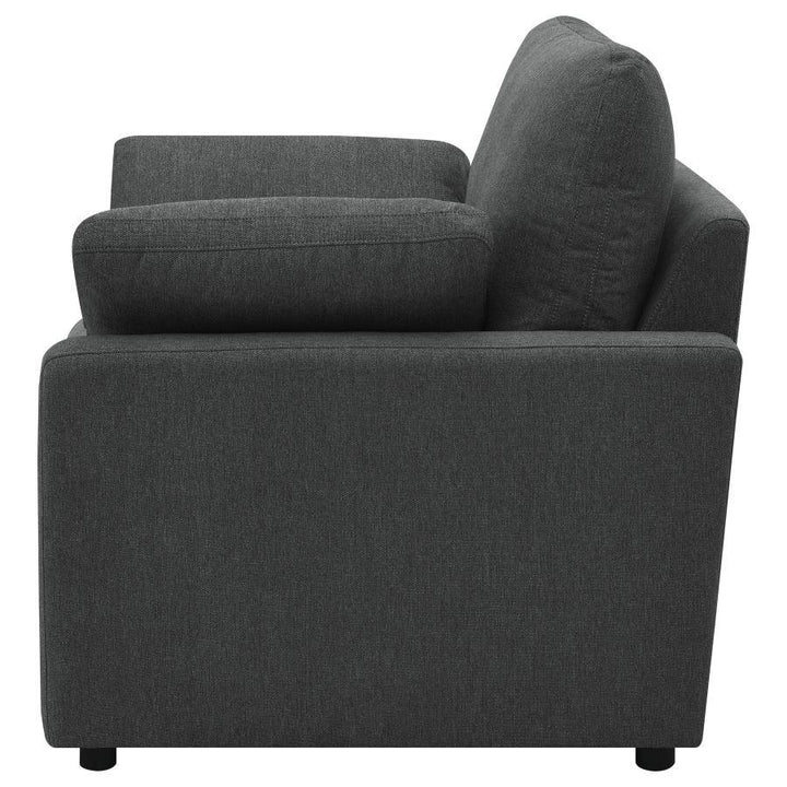 Collins - Upholstered Power Recliner Chair - Dark Gray Reclining Chair modern furniture Contempo Furniture