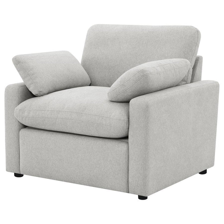 Collins - Upholstered Power Recliner Chair - Gray Reclining Chair modern furniture Contempo Furniture
