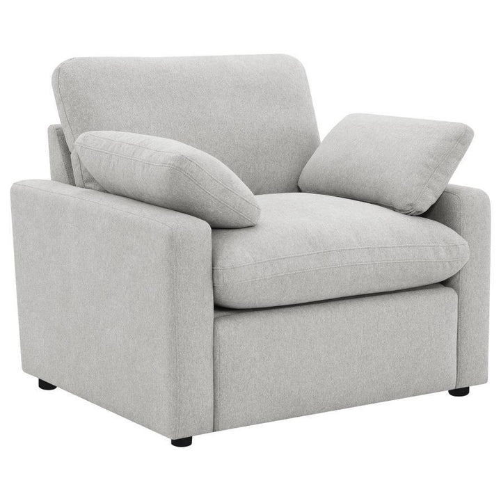 Collins - Upholstered Power Recliner Chair - Gray Reclining Chair modern furniture Contempo Furniture