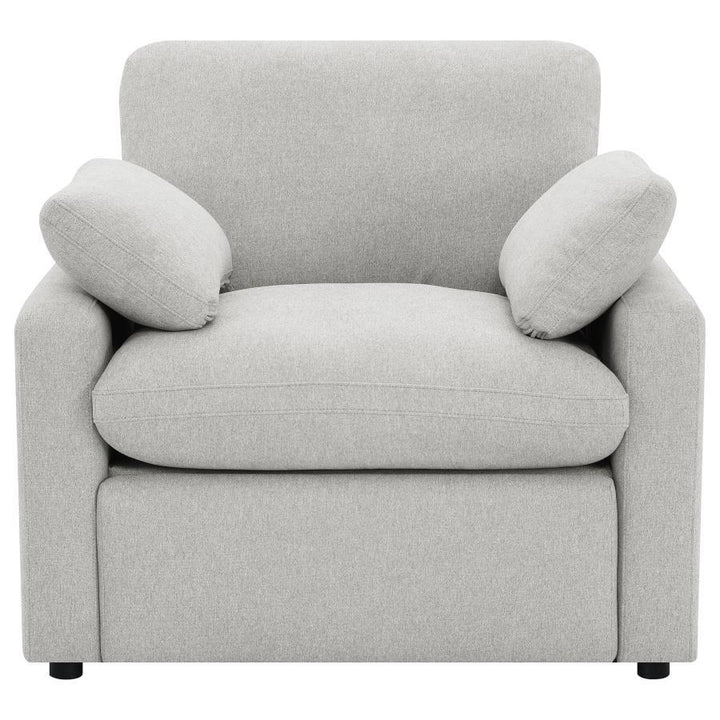 Collins - Upholstered Power Recliner Chair - Gray Reclining Chair modern furniture Contempo Furniture
