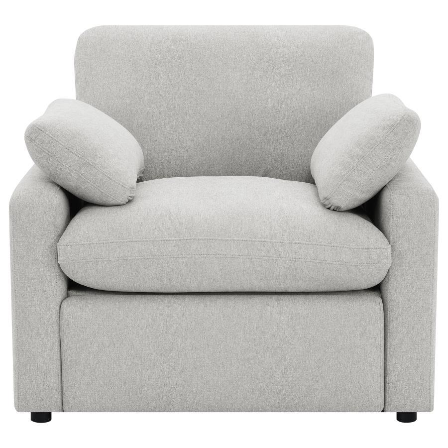 Collins - Upholstered Power Recliner Chair - Gray Reclining Chair modern furniture Contempo Furniture
