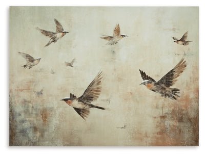 Collmund Wall Art - Light Brown Canvas Art modern furniture Contempo Furniture