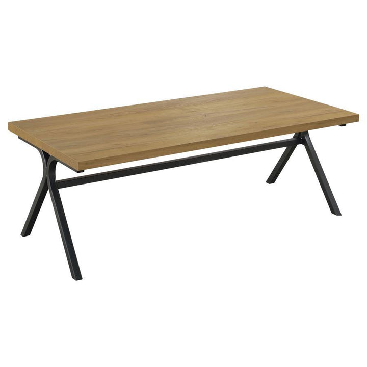 Colmar - 3 Piece Engineered Wood Coffee Table Set - Golden Oak Table Set modern furniture Contempo Furniture