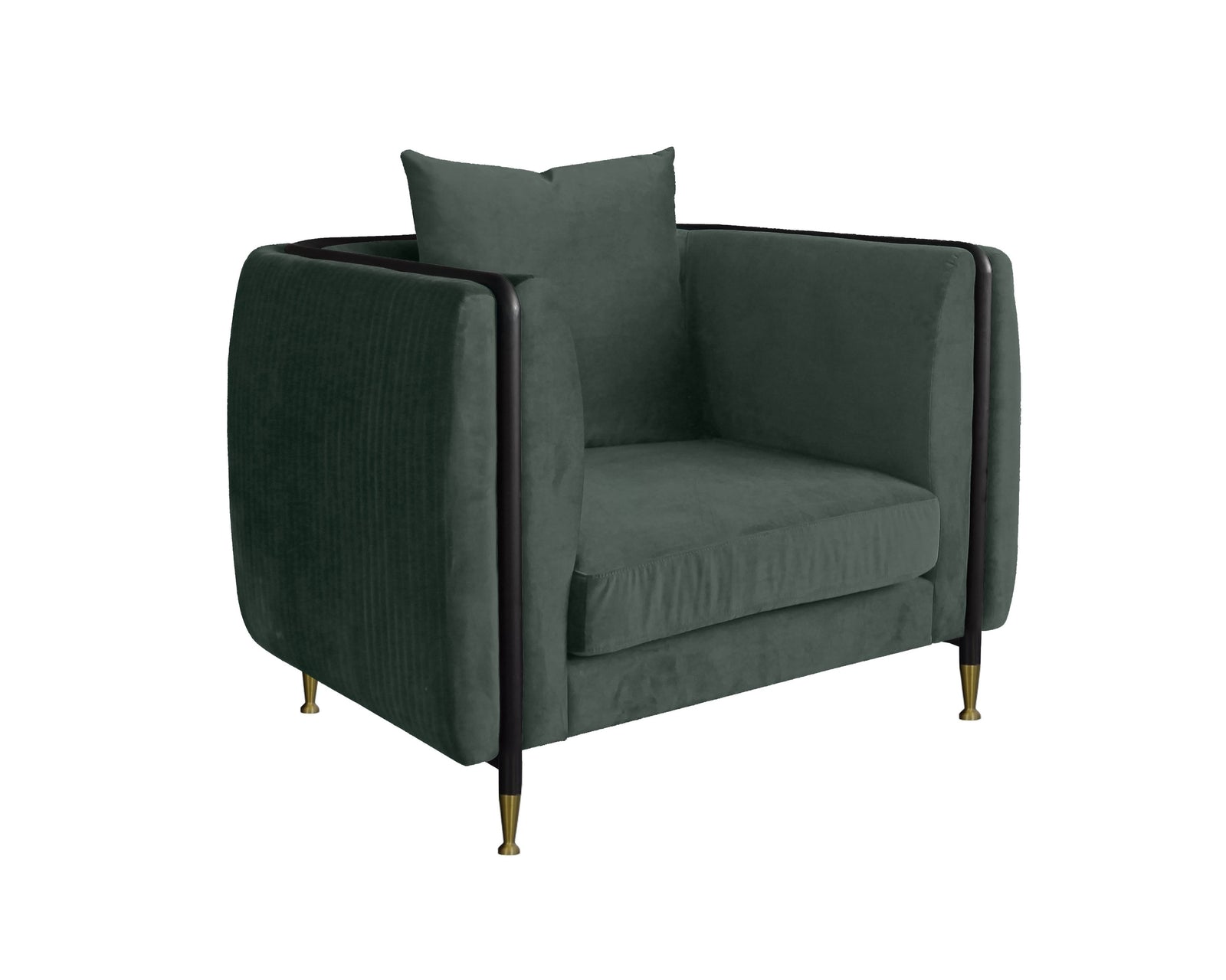 Oswego - Modern Dark Green Jade Accent Chair