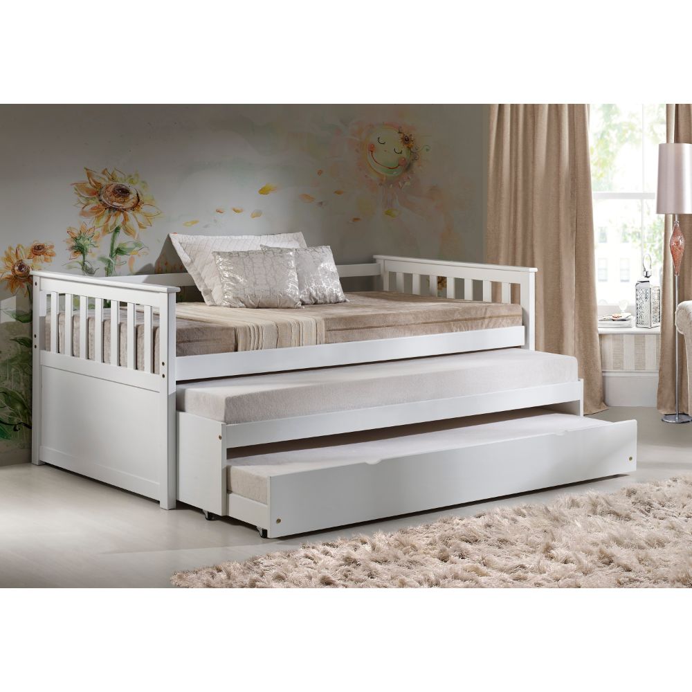 Cominia Twin Daybed with Roll-Out Bed - White – view 2