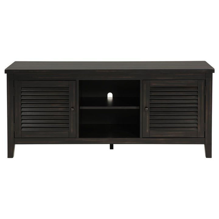 Concord - 2 - Door TV Stand Console - Distressed Java TV Stand modern furniture Contempo Furniture