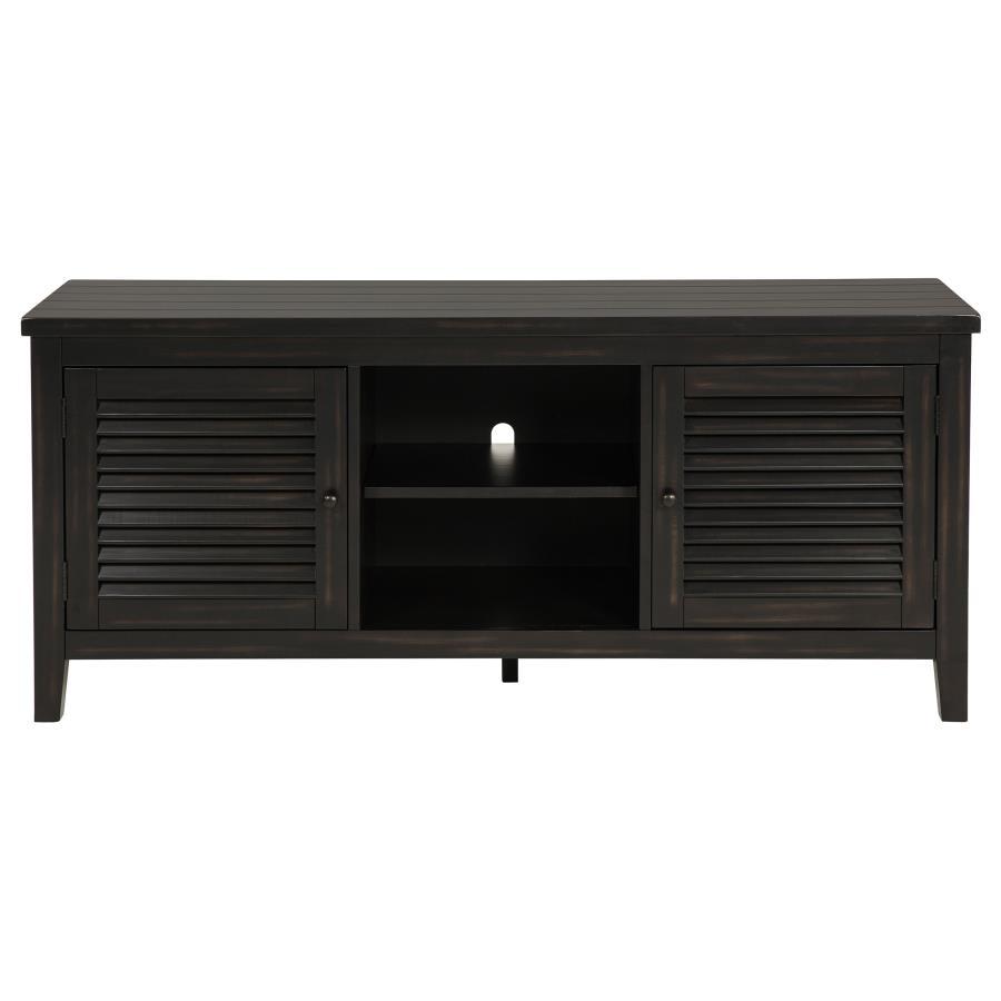 Concord - 2 - Door TV Stand Console - Distressed Java TV Stand modern furniture Contempo Furniture