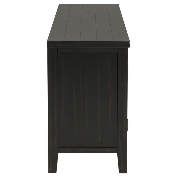 Concord - 2 - Door TV Stand Console - Distressed Java TV Stand modern furniture Contempo Furniture