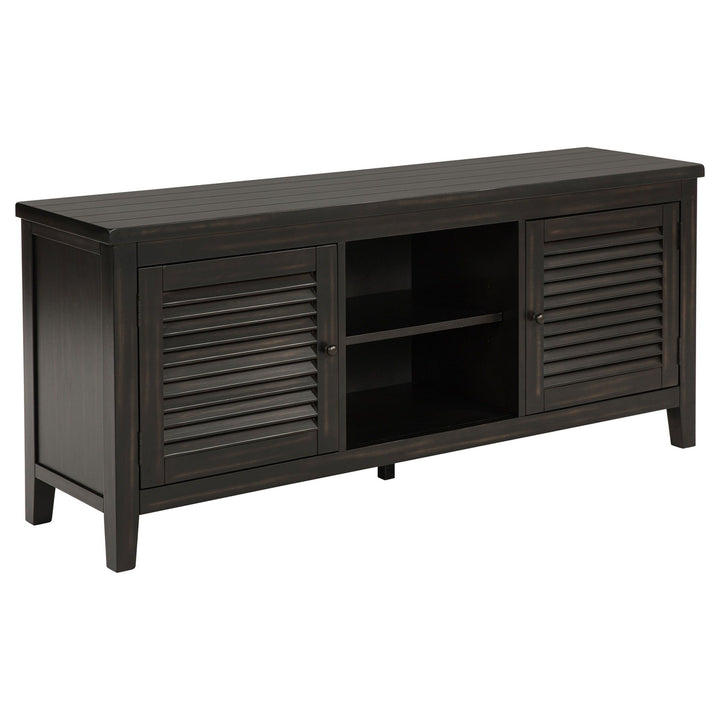 Concord - 2 - Door TV Stand Console - Distressed Java TV Stand modern furniture Contempo Furniture