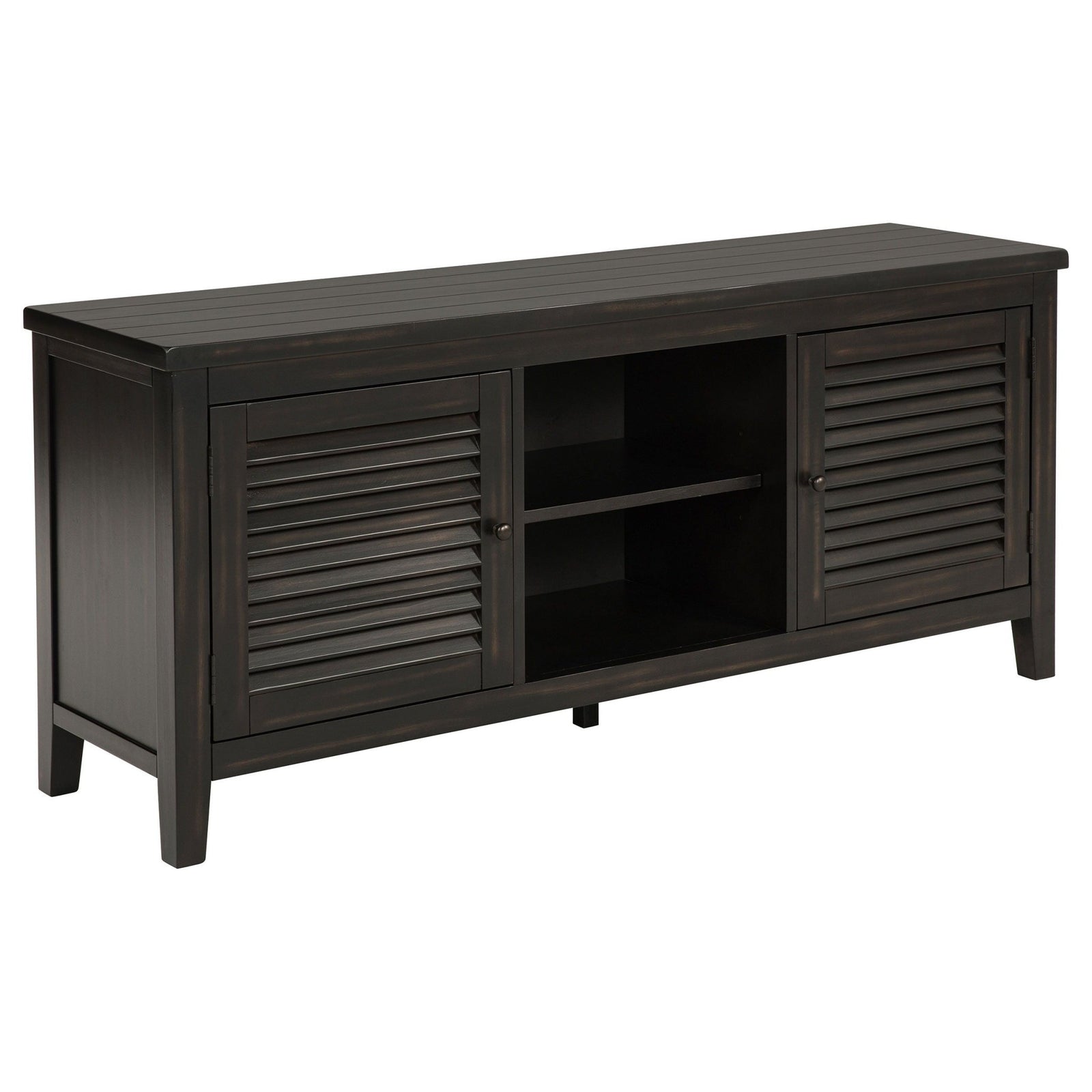 Concord - 2 - Door TV Stand Console - Distressed Java TV Stand modern furniture Contempo Furniture
