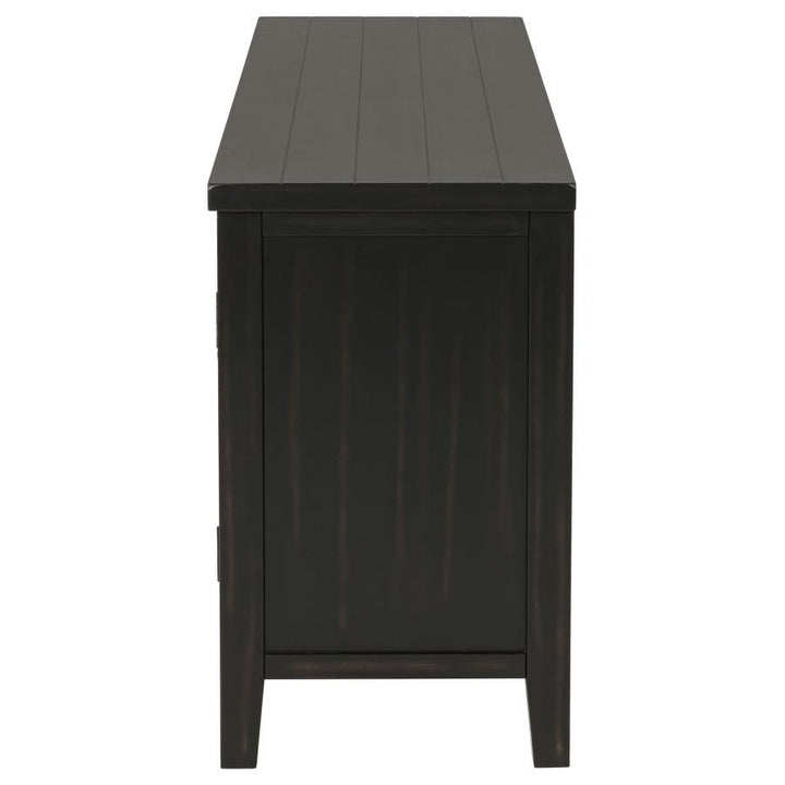 Concord - 2 - Door TV Stand Console - Distressed Java TV Stand modern furniture Contempo Furniture