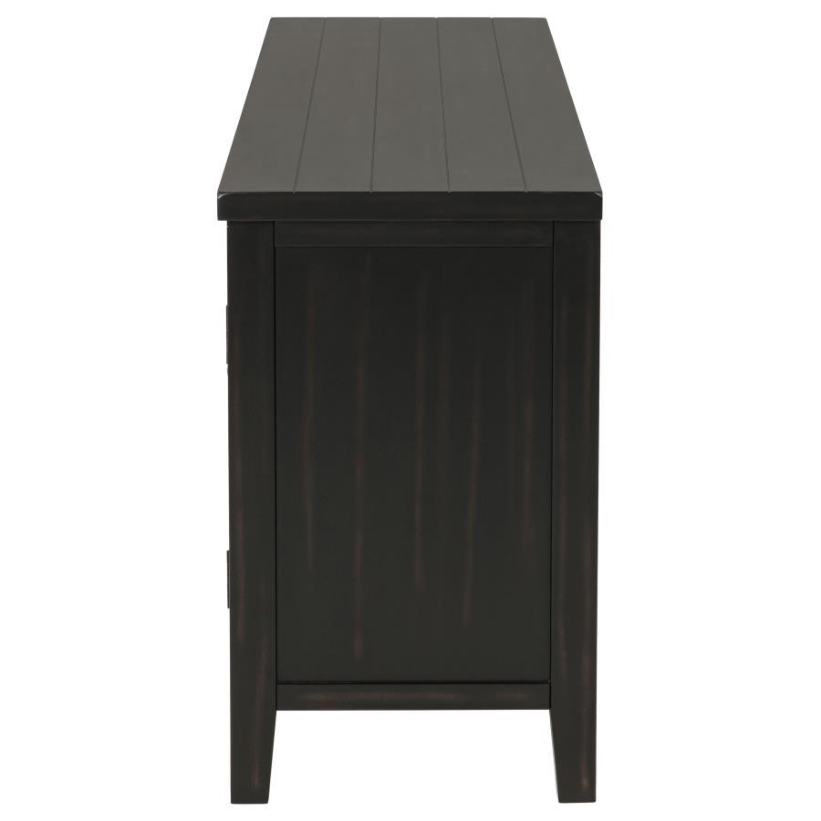 Concord - 2 - Door TV Stand Console - Distressed Java TV Stand modern furniture Contempo Furniture