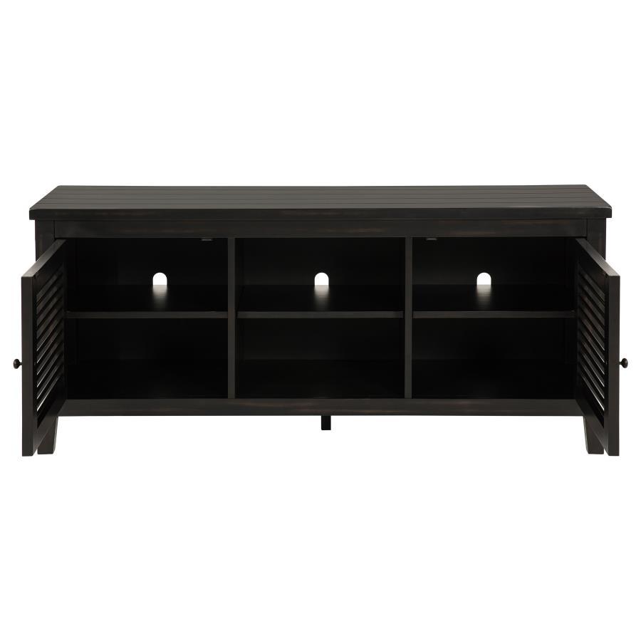 Concord - 2 - Door TV Stand Console - Distressed Java TV Stand modern furniture Contempo Furniture