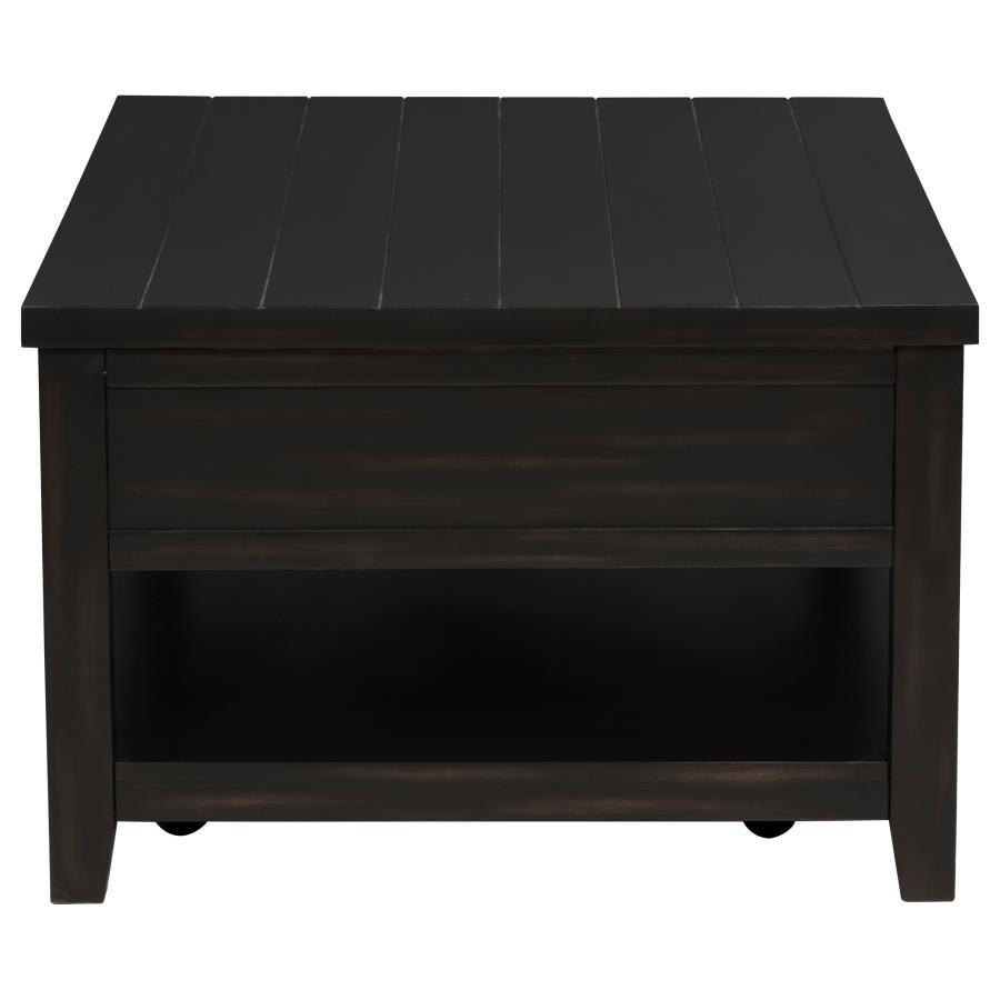 Concord - 2 - Drawer Rectangular Coffee Table - Distressed Java Coffee Table modern furniture Contempo Furniture