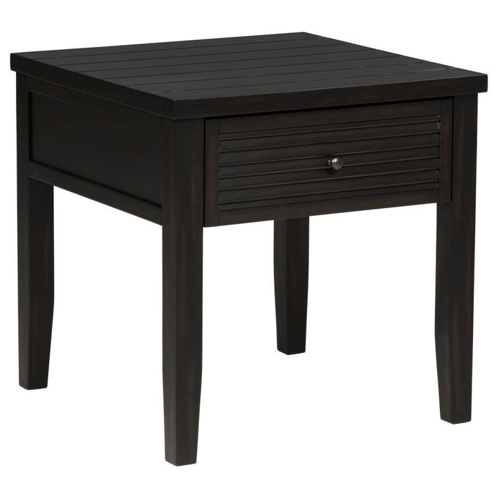Concord - 2 Piece Coffee And End Table Set Distressed - Java Table Set modern furniture Contempo Furniture
