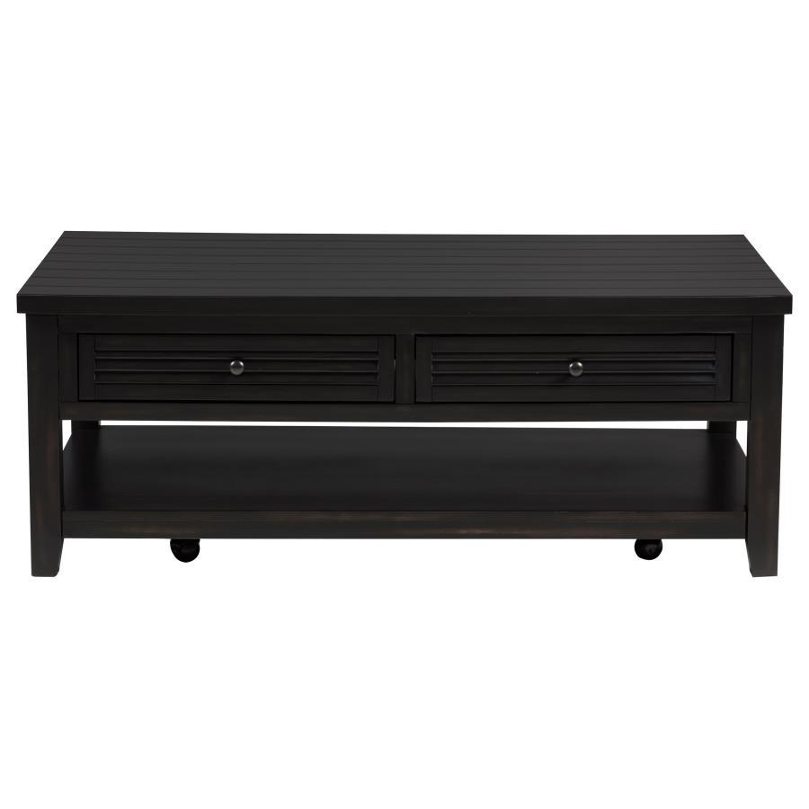 Concord - 2 Piece Coffee And End Table Set Distressed - Java Table Set modern furniture Contempo Furniture