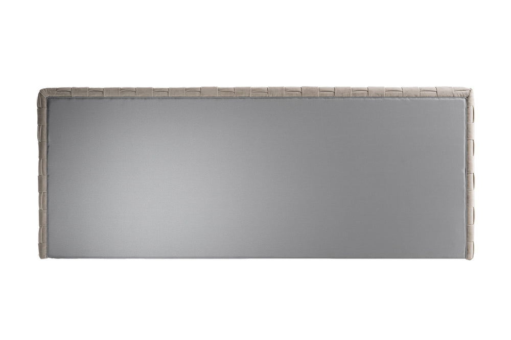 Concord - Modern Light Grey Velvet Bed - View 4