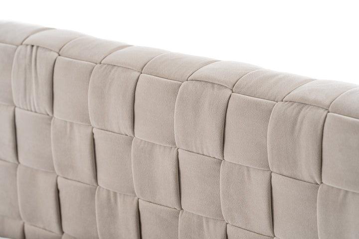 Concord - Modern Light Grey Velvet Bed