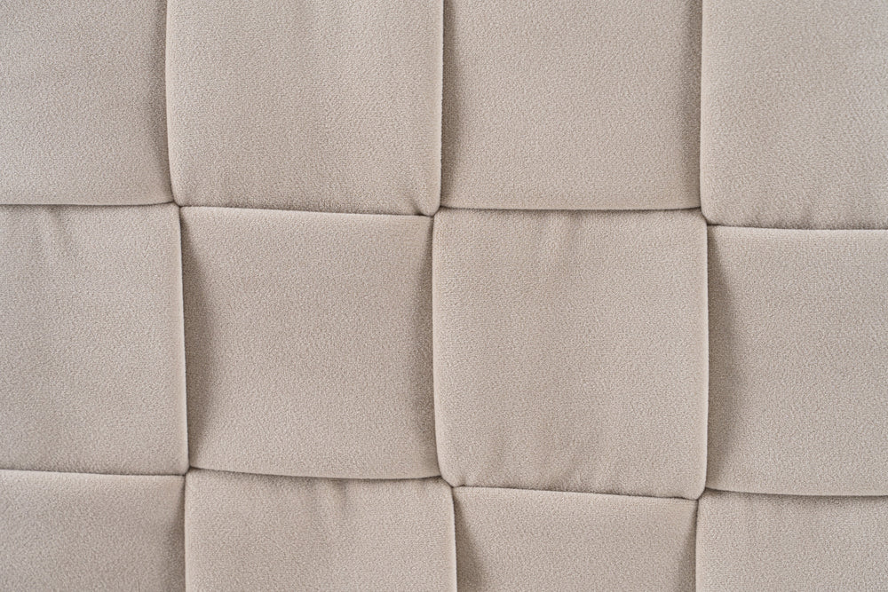 Concord - Modern Light Grey Velvet Bed - View 6