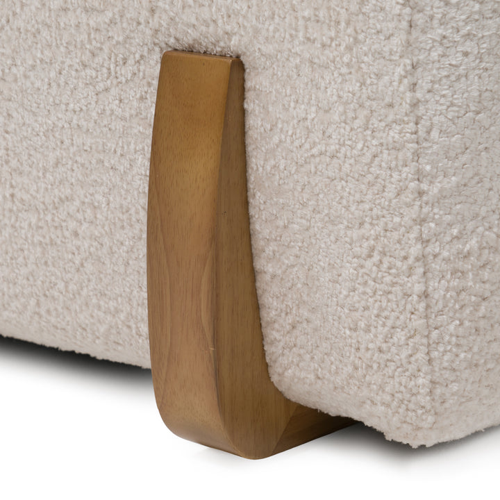 Conrad - Modern Beige Fabric Sectional With 3 Recliners