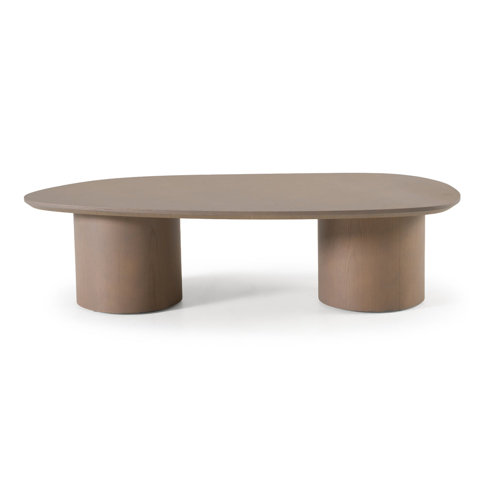 Connie - Modern White Oak Oval Coffee Table