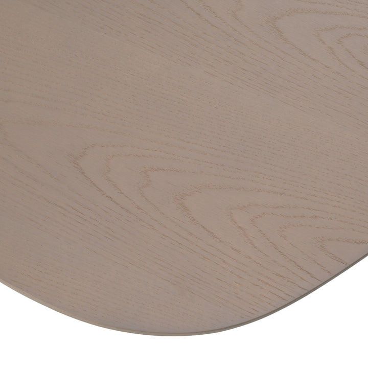 Connie - Modern White Oak Oval Coffee Table